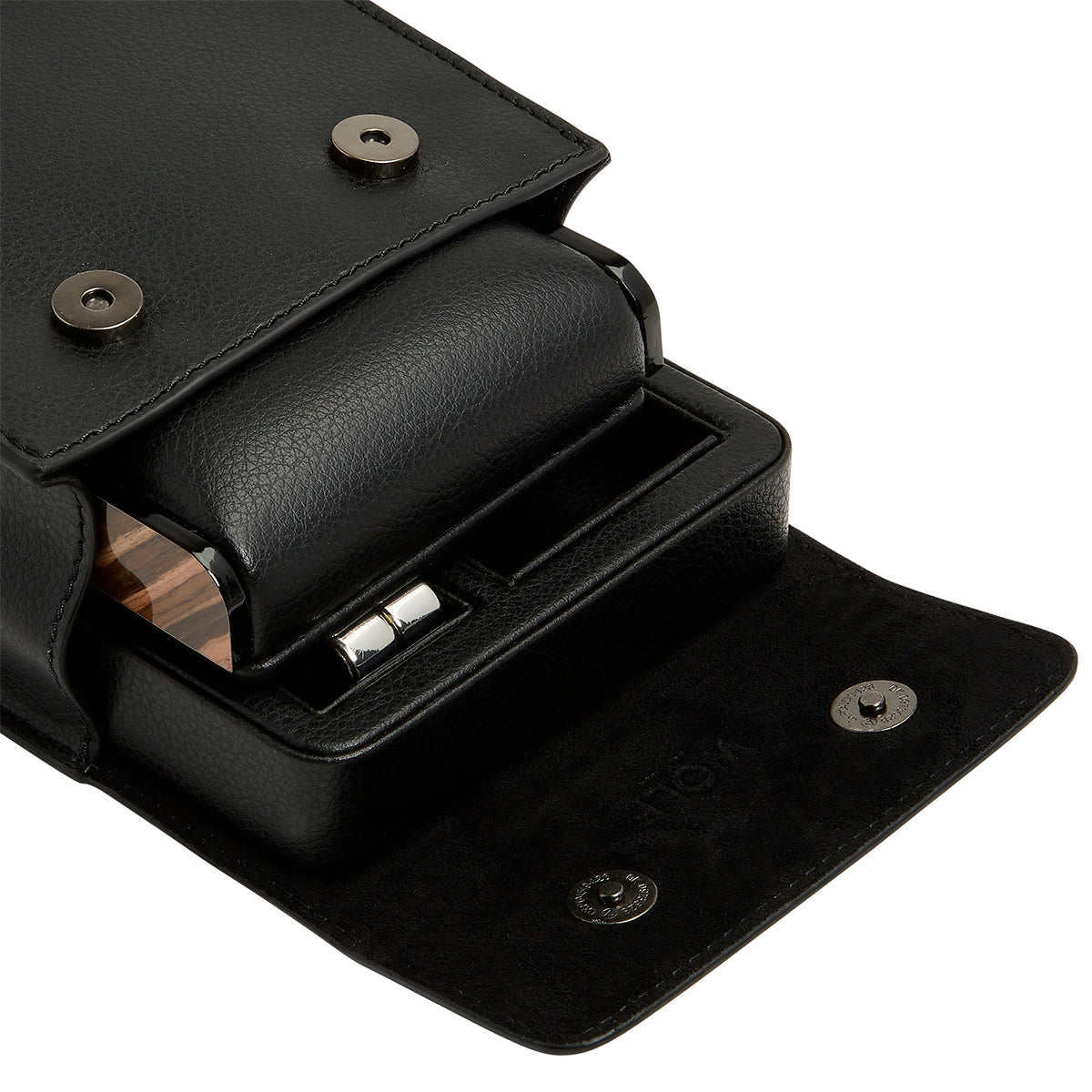 Wolf Roadster Single Travel Watch Stand Black