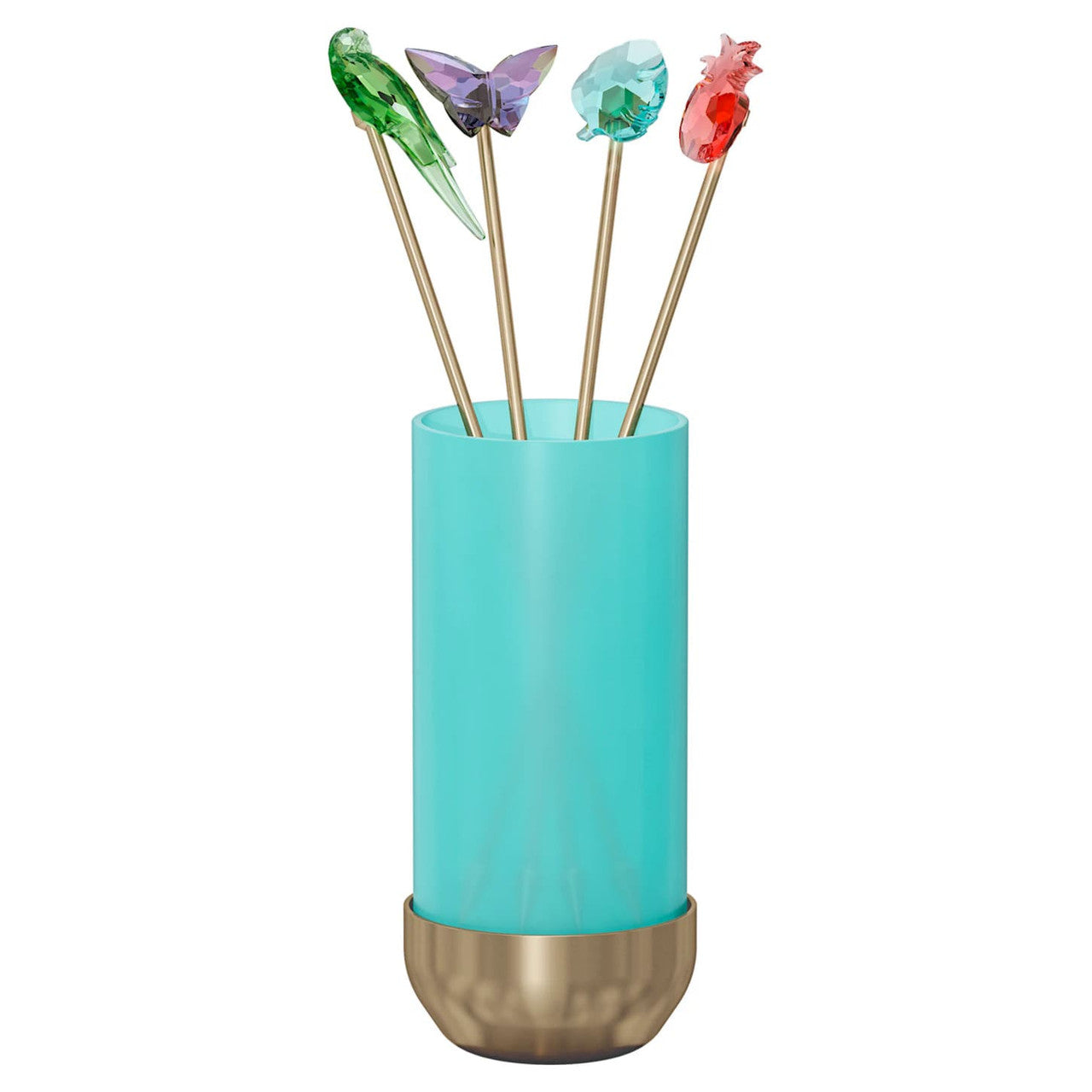 Swarovski Jungle Beats Cocktail Stirrers & Container Set Andoki 5557816