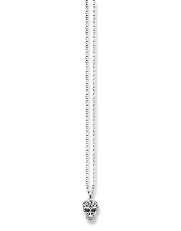 Thomas Sabo D_KE0026 Necklace with Pendant "Skull" Silver + Diamonds