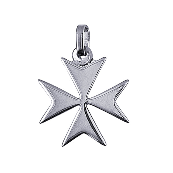 925 Silver Maltese Cross 17mm