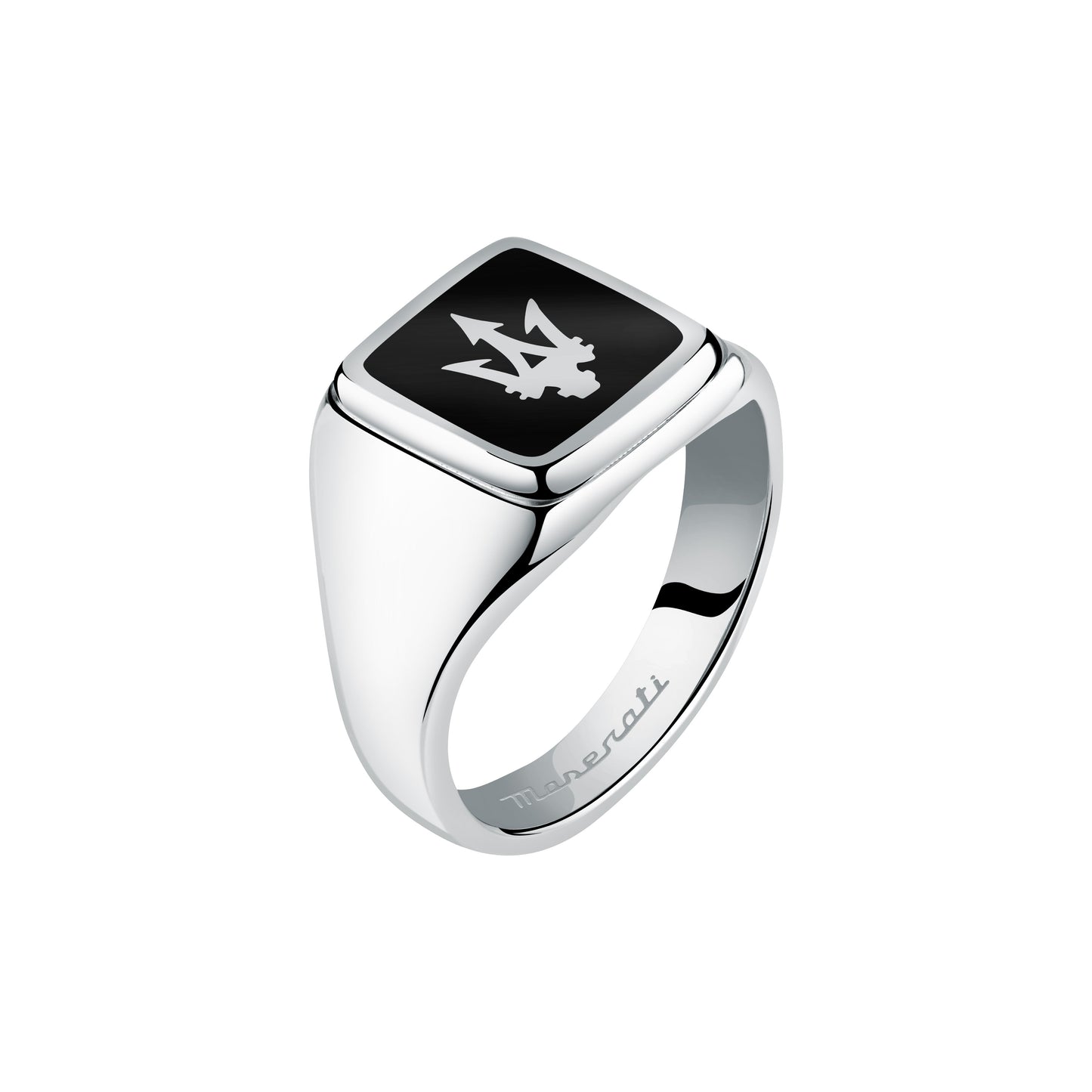 Maserati Black Enamel Ring - 23