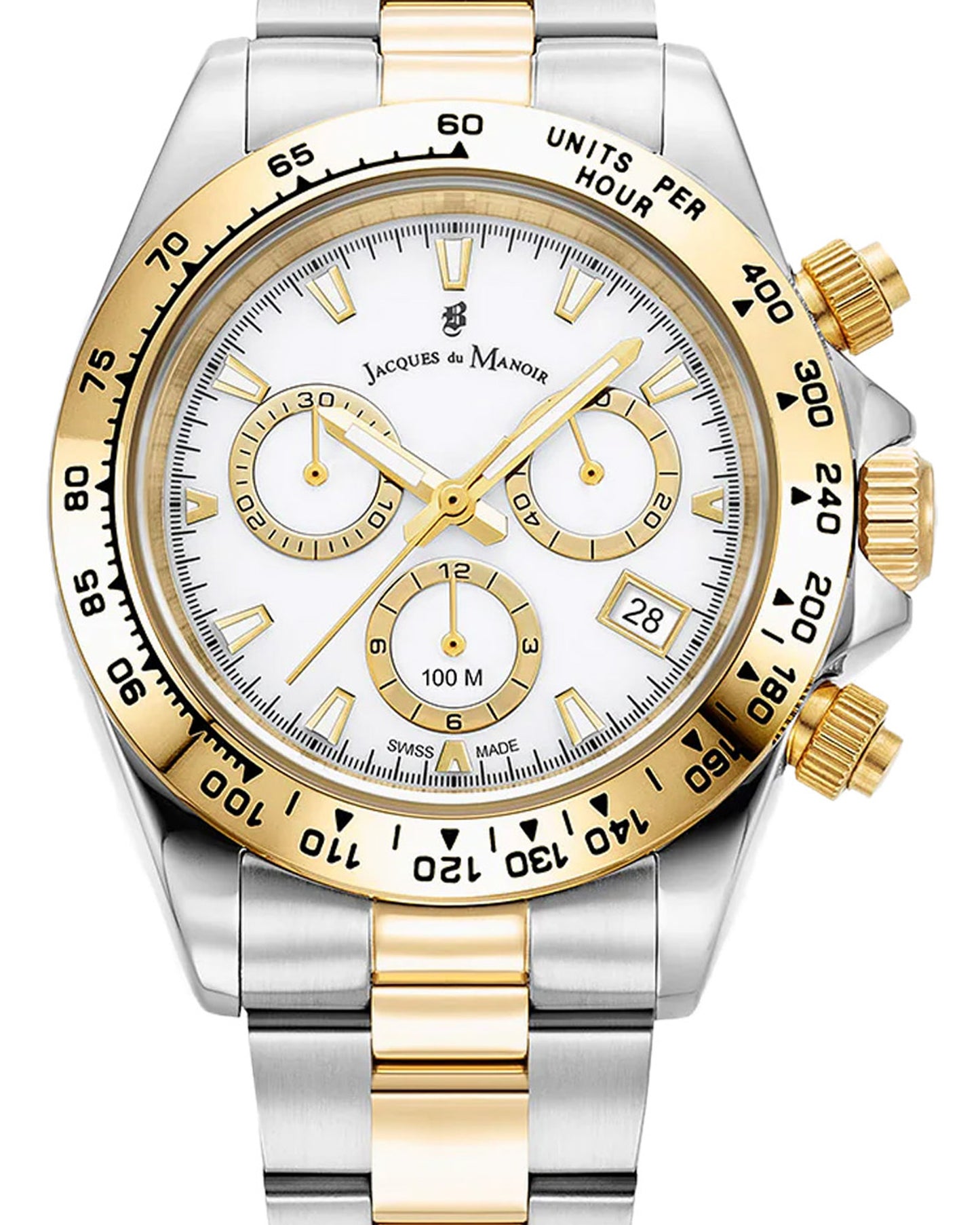 JDM Phoenix Chrono 40mm Two Tone Stainless Steel Strap Watch