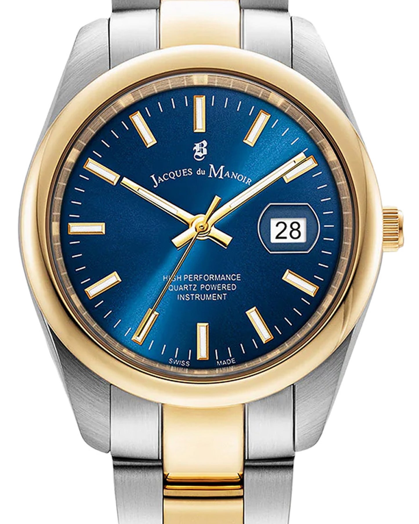 JDM Inspiration Allure 32mm Blue Dial Two Tone Stainless Strap Watch