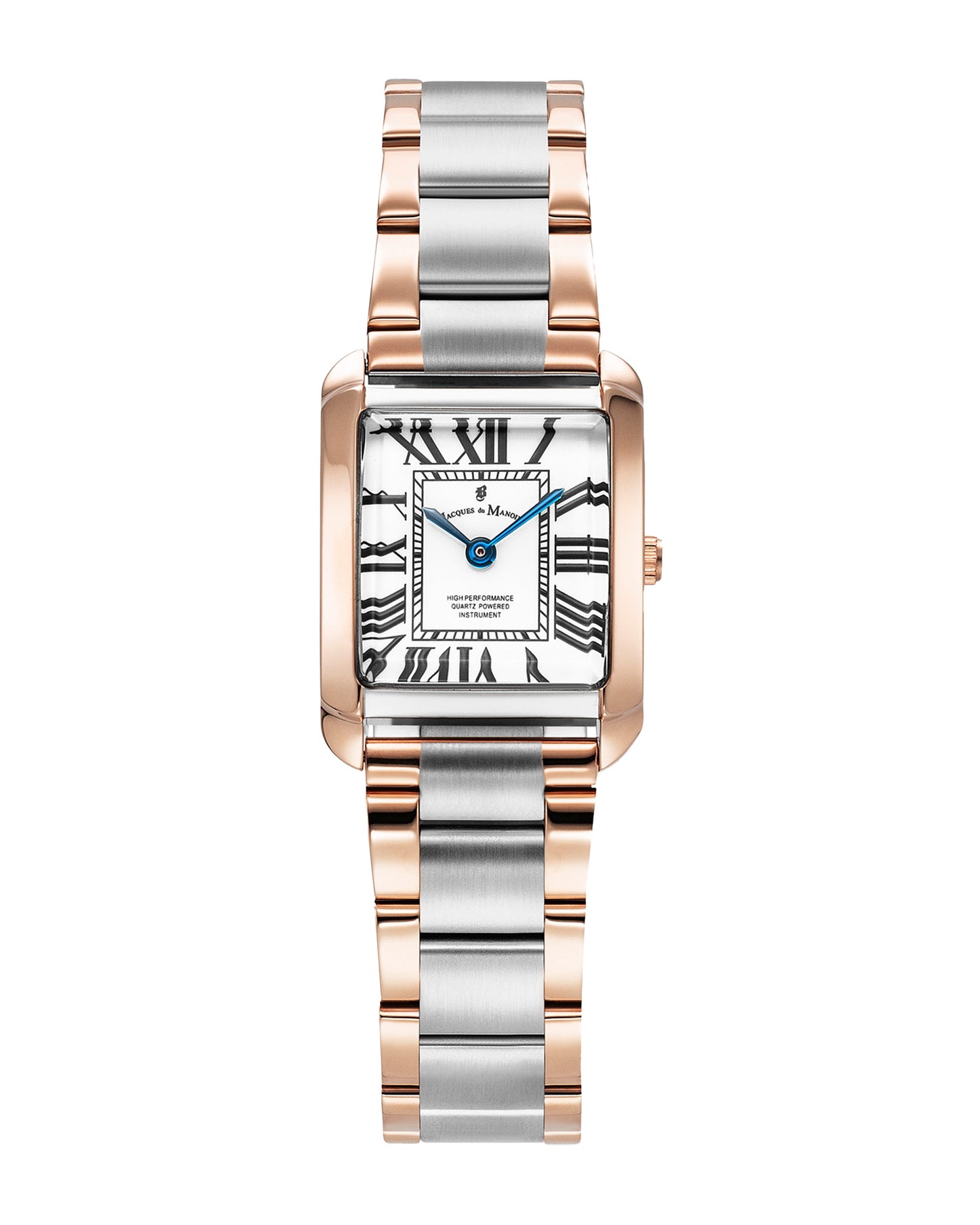 JDM Emily 22x19mm White Dial Two Tone Rose Gold Strap