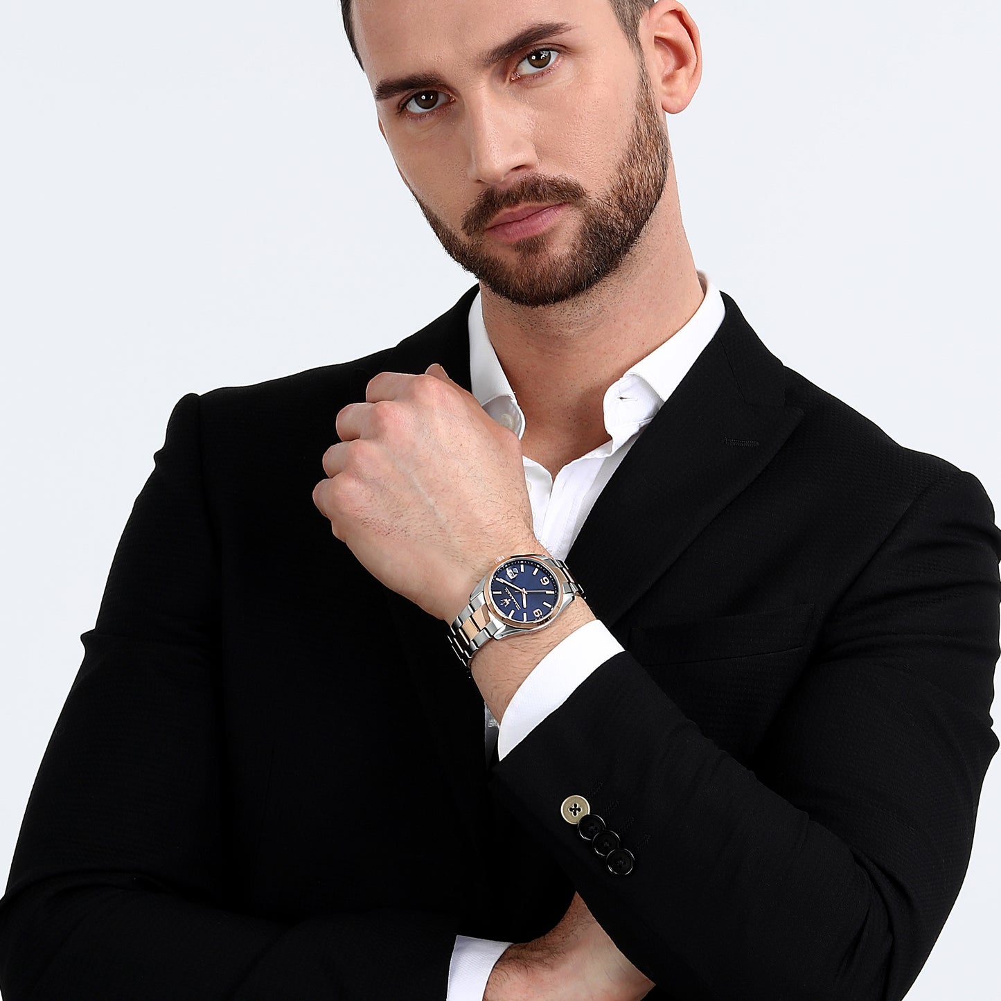 Maserati Attrazione 43mm Two Tone Watch