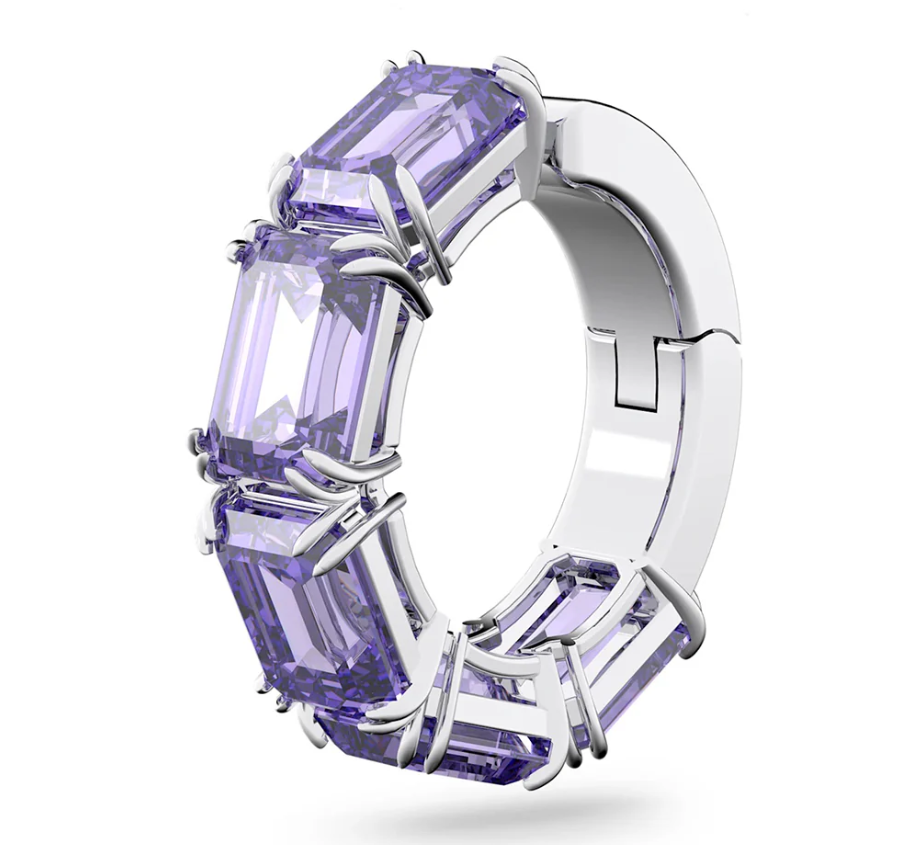 Swarovski 'Milennia' Purple Crystal Single Ear Cuff 5612669
