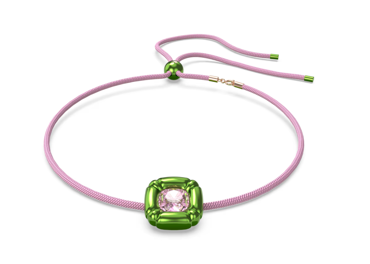 Swarovski 'Dulcis' Green & Pink Crystal Necklace 5601585