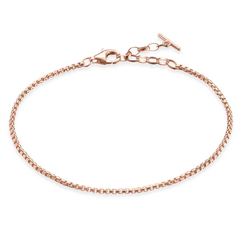 Thomas Sabo Box Link Bracelet Rose Gold Plated