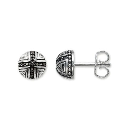 Thomas Sabo Ear Studs "Half Ball Black CZ"