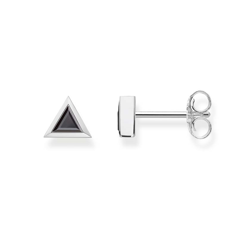 Thomas Sabo Single Ear Stud " Triangle Bezel bcz "