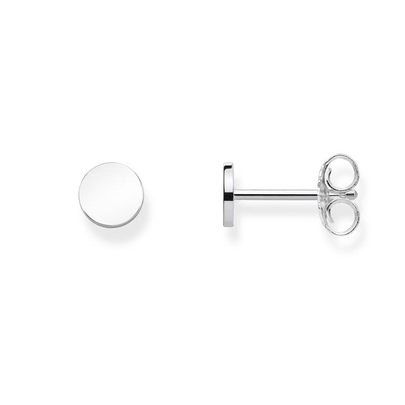 Thomas Sabo Single Ear Stud Small Disc Silver