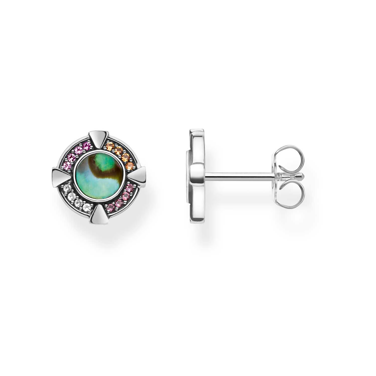 Thomas Sabo Paradise Round Abalone Studs TH2035