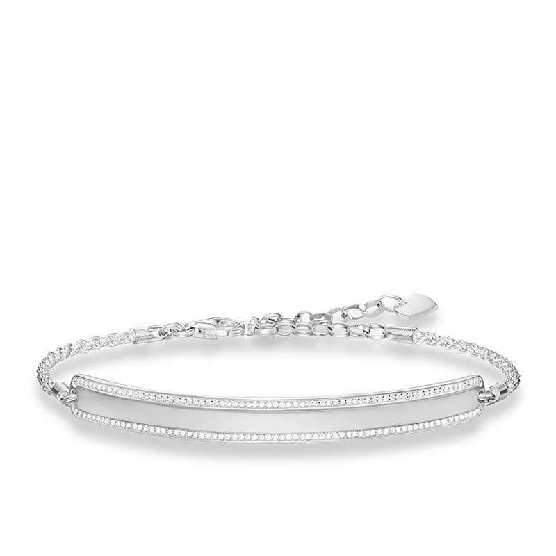 Thomas Sabo Bracelet "CZ Id Bar" Silver