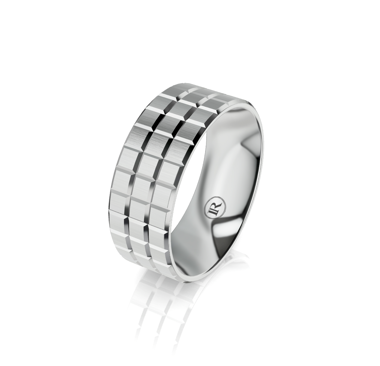 9ct White Gold Wedder IN1686