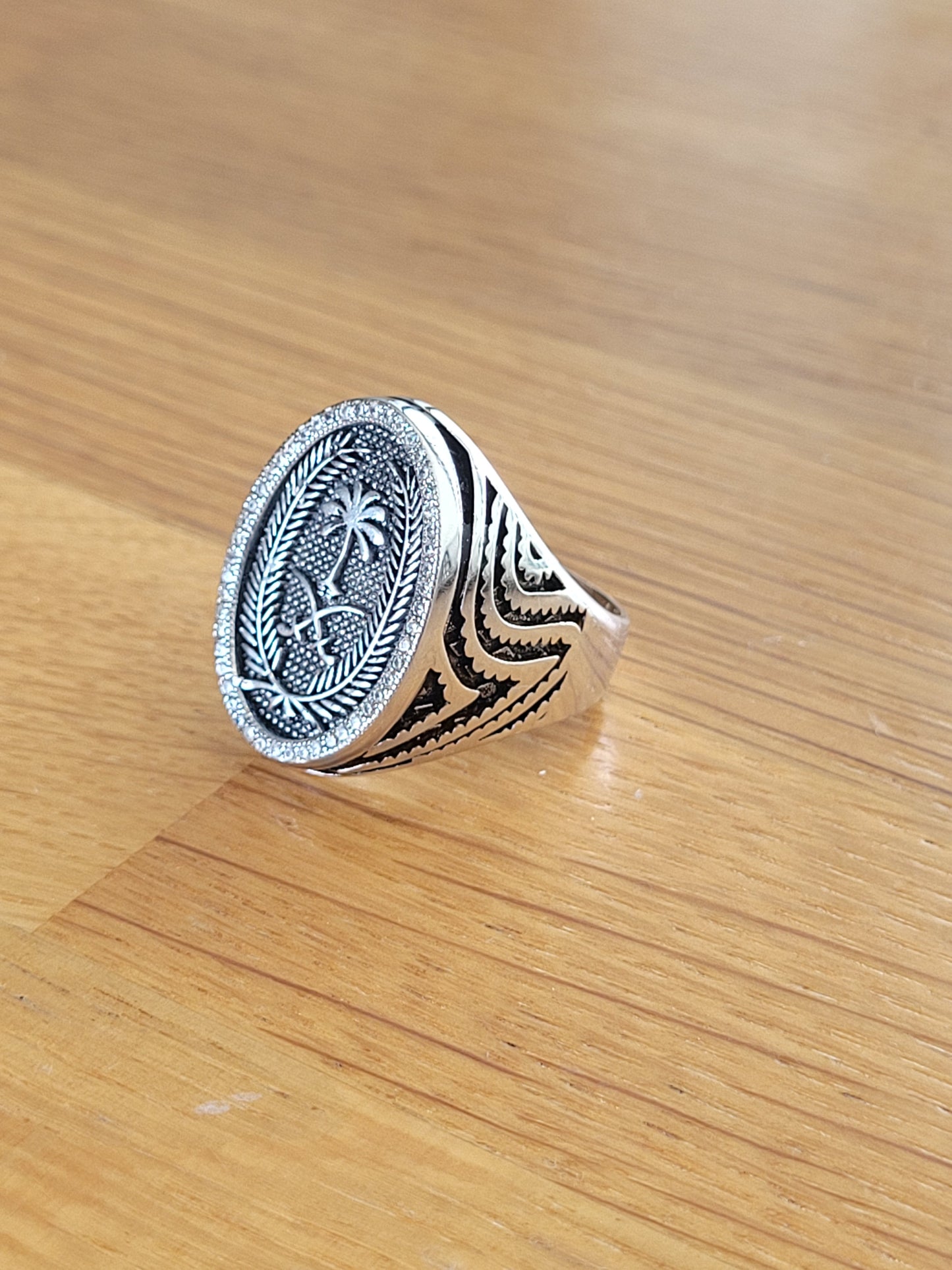 925 Saudi Arabia Symbol Ring