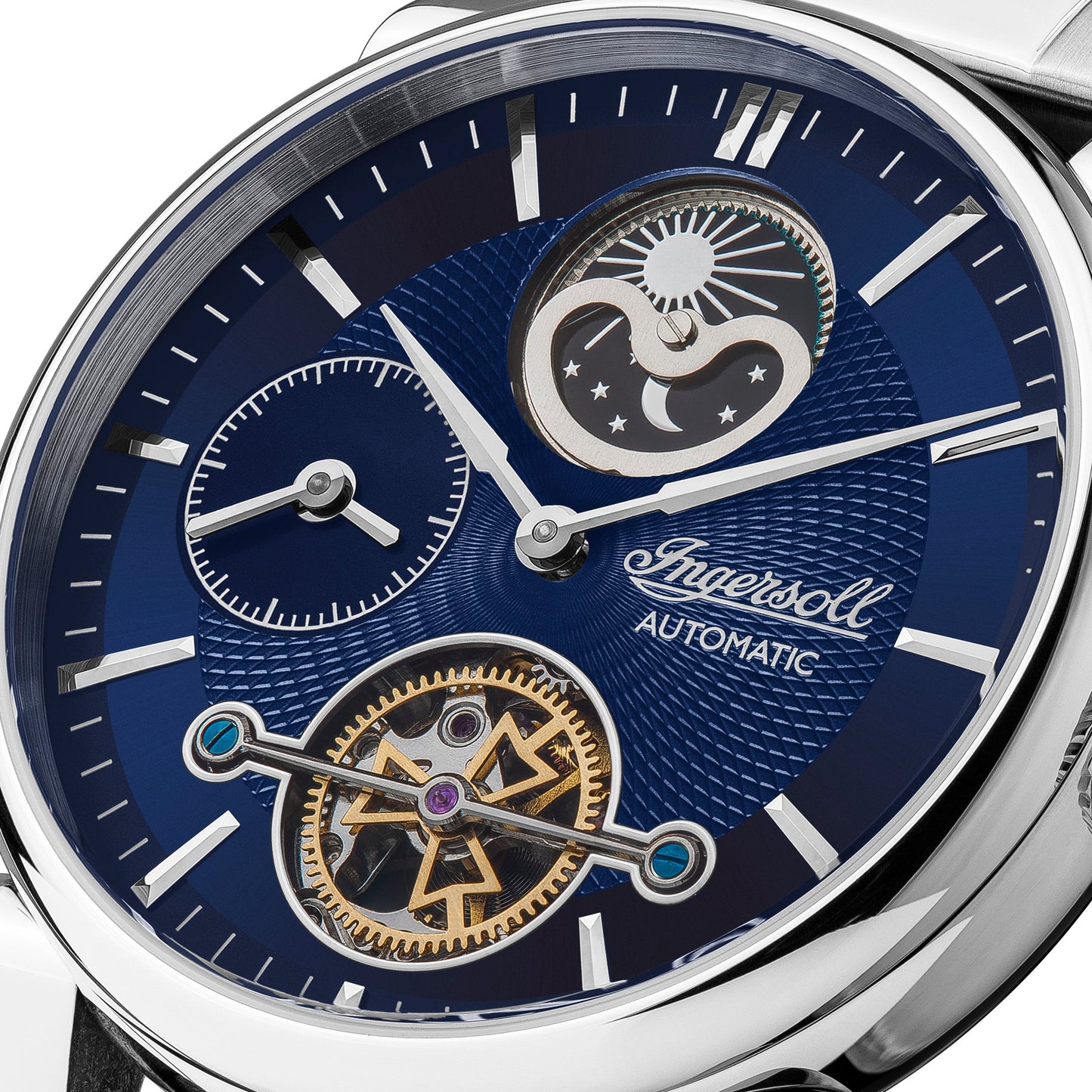 Ingersoll The Swing Silver Skeleton Automatic Watch