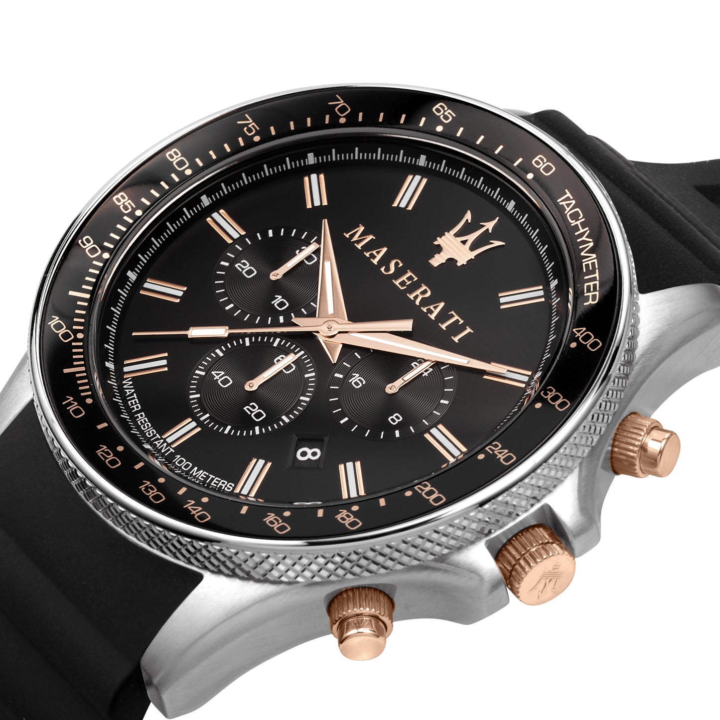 Maserati Sfida Black Dial 44mm Watch