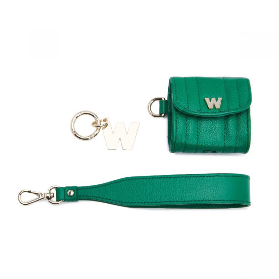 Wolf Mimi Earpods Case with Wristlet Green