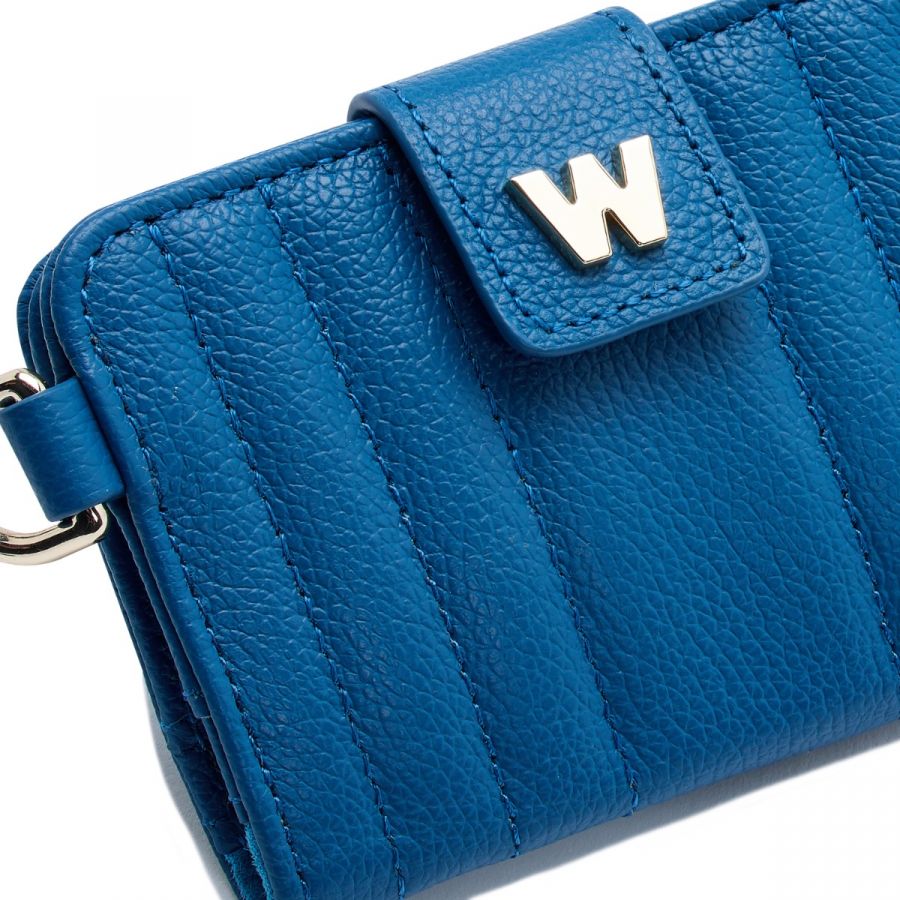Wolf Mimi Credit Card Holder with Wristlet Blue