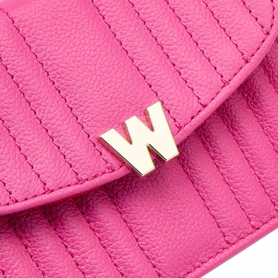Wolf Mimi Mini Bag with Wristlet & Lanyard Pink
