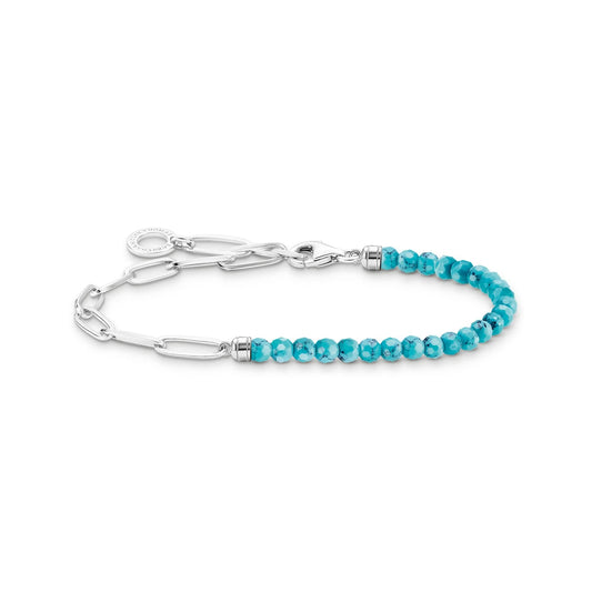 THOMAS SABO Chain Turquoise Bead Bracelet with Pearls