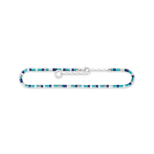 THOMAS SABO Anklet with Blue Stones