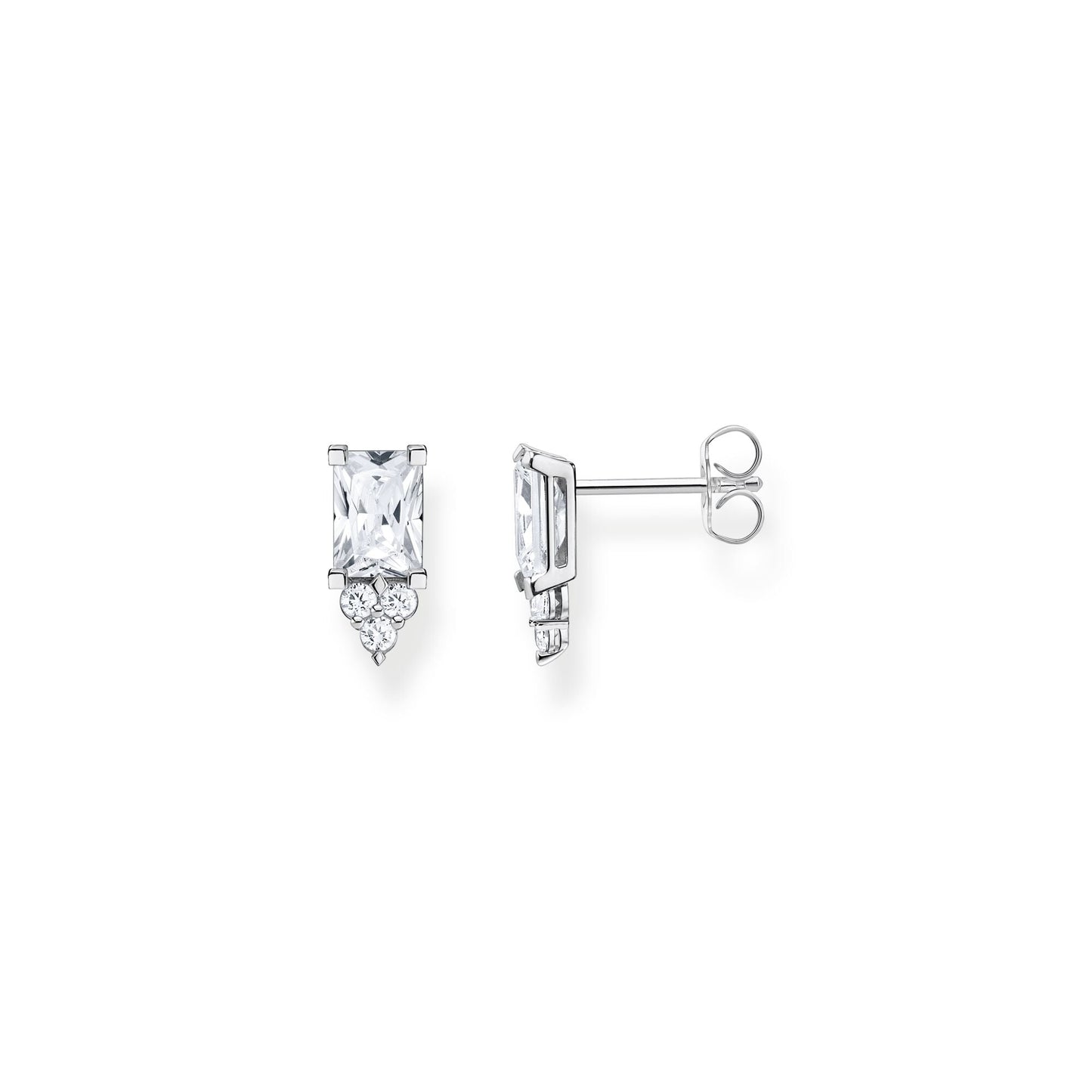 Thomas Sabo Ear Studs White Stone Silver