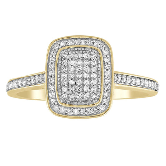 Ring with 0.20ct Diamond in 9K Yellow Gold