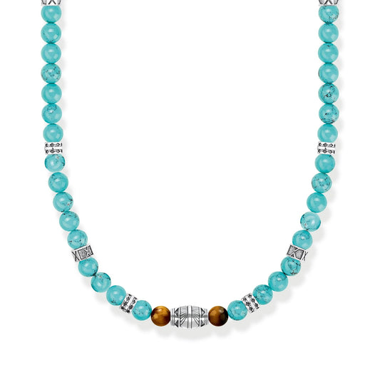 THOMAS SABO Rebel Turquoise Bead Necklace