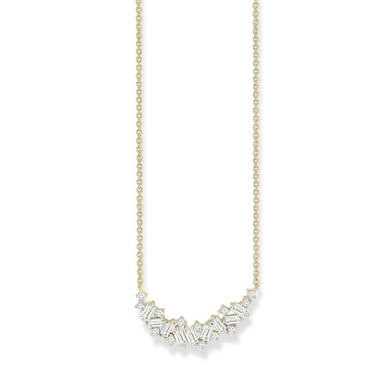 Diamond Necklace with 0.25ct Diamonds in 9K Yellow Gold