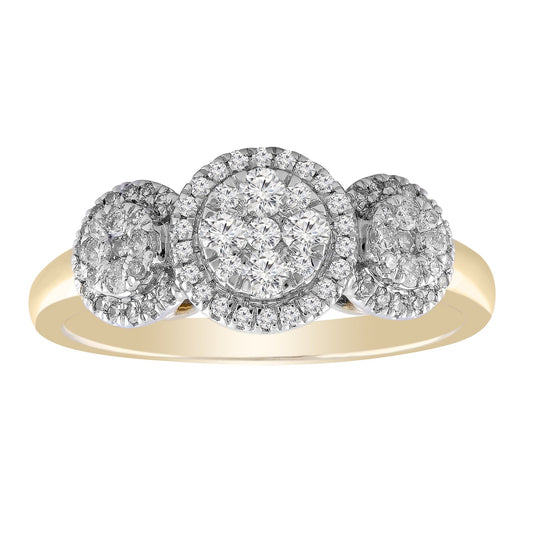 Ring with 0.50ct Diamond in 9K Yellow Gold