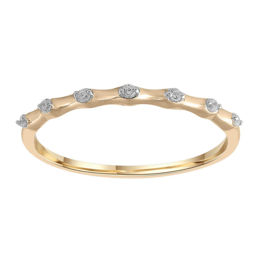 Ring with 0.05ct Diamond in 9K Yellow Gold
