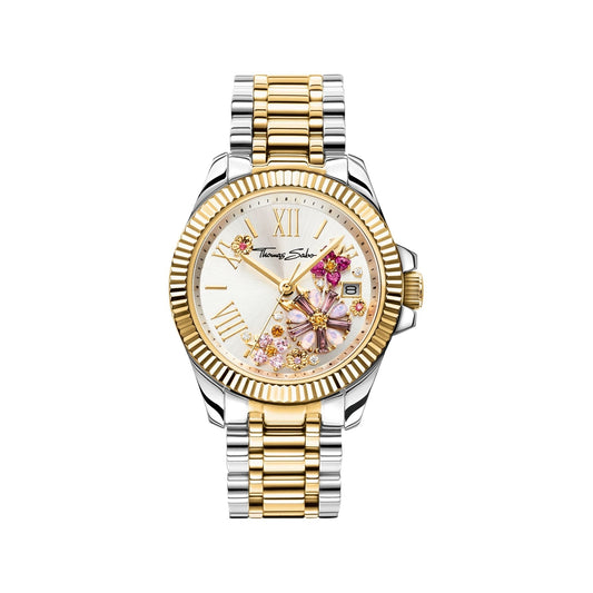 Thomas Sabo Women's watch flowers from pink colored stones