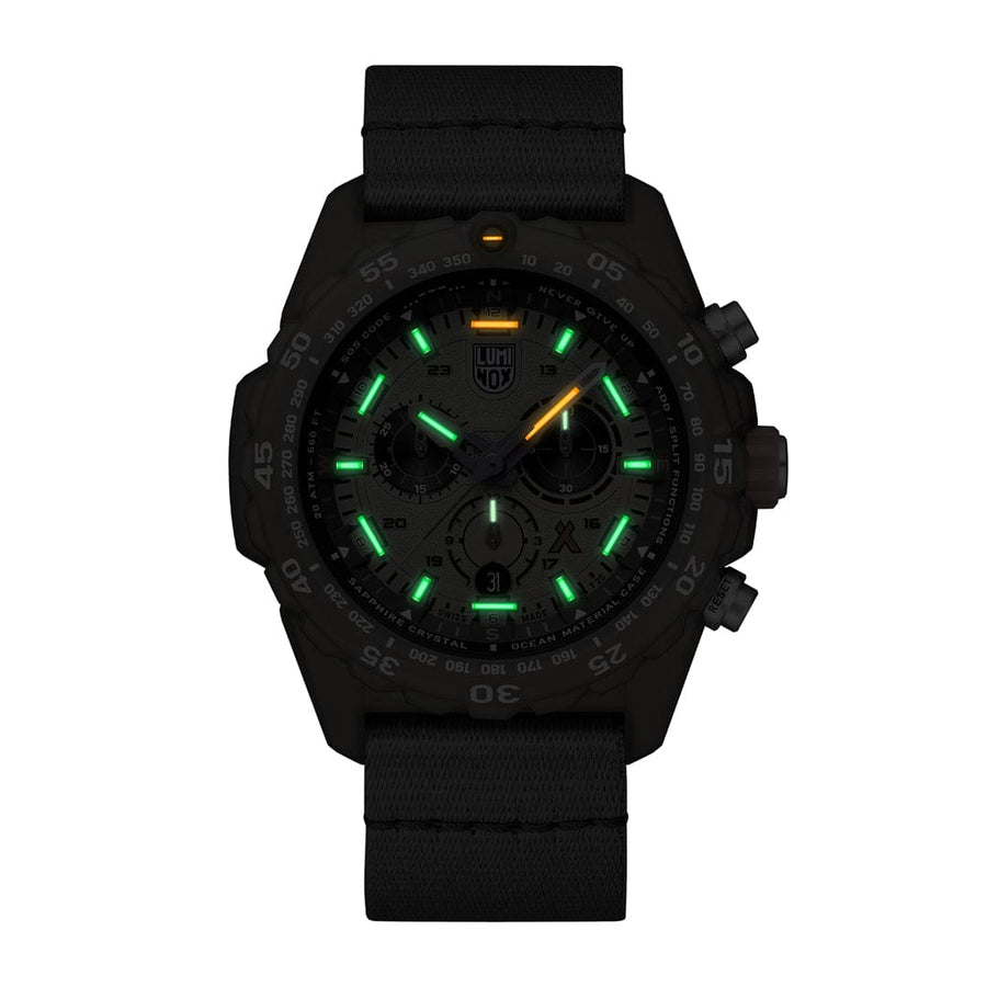 Luminox Bear Grylls Survival MASTER x #Tide ECO Chronograph Watch Green
