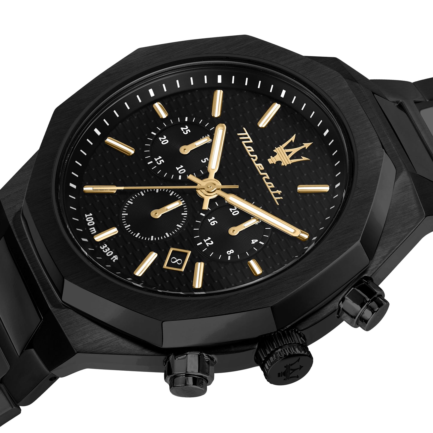 Maserati Stile Black Chronograph Watch