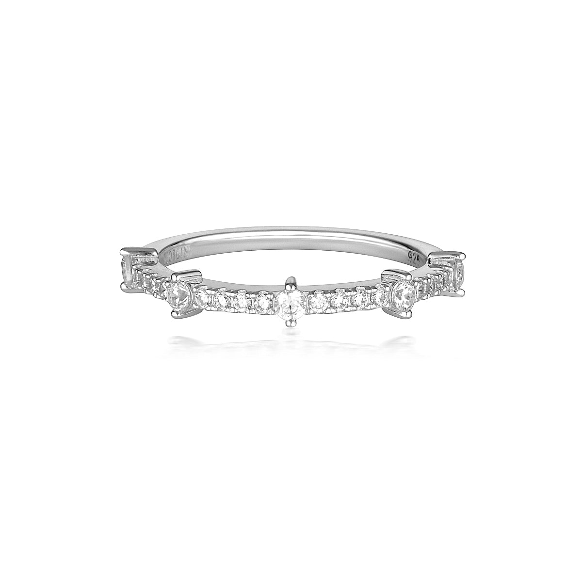 GEORGINI RED CARPET GALA RING SILVER