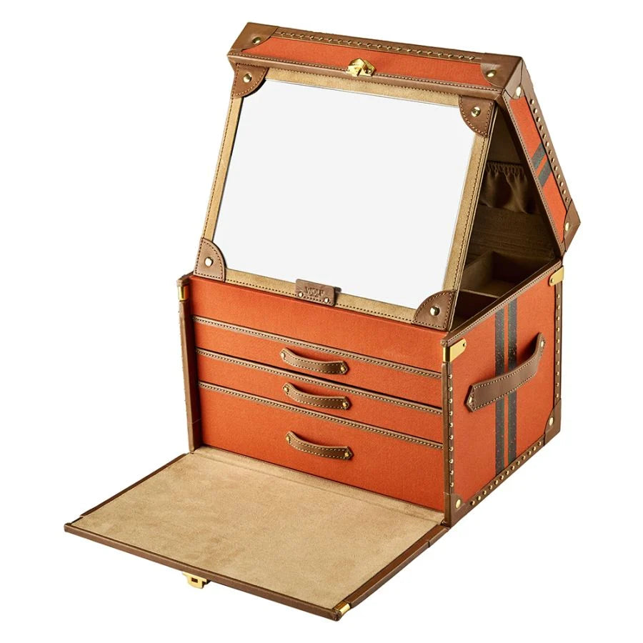Wolf Ida Trunk Jewellery Box Orange