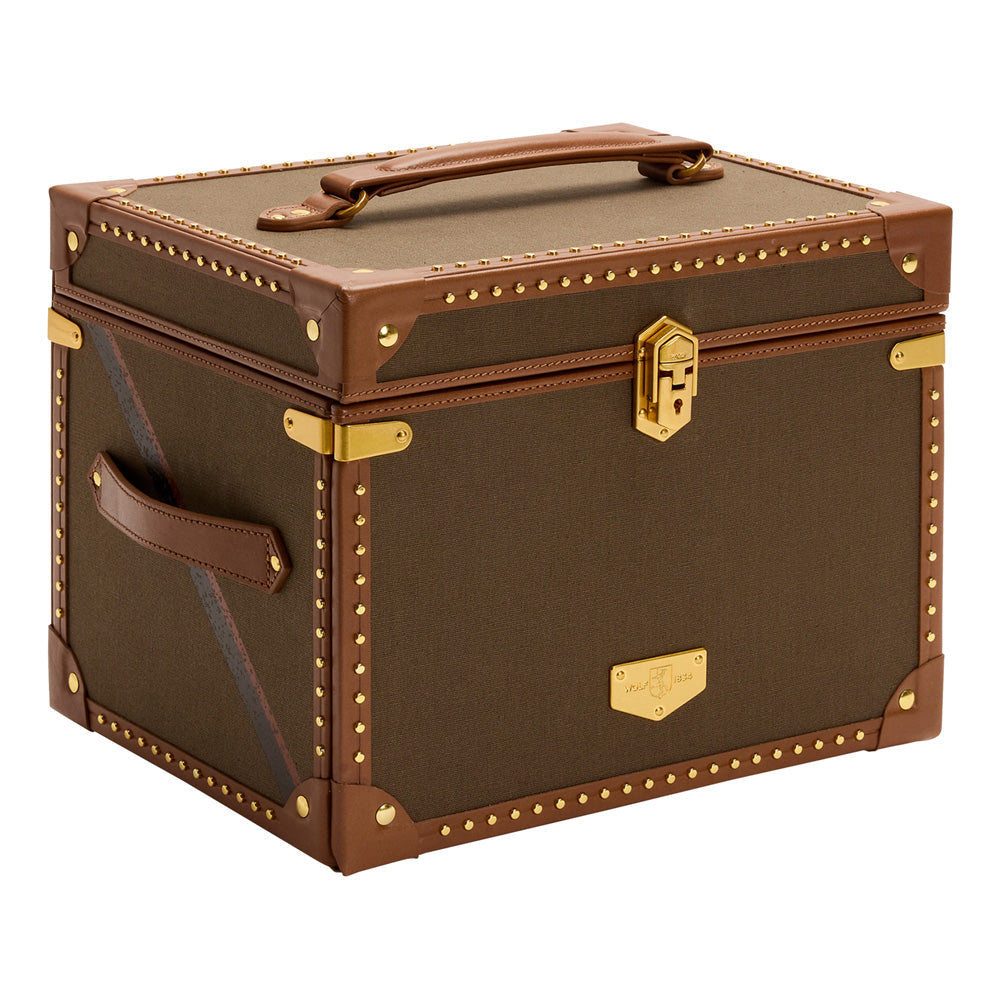 Wolf Ida Trunk Jewellery Box KHAKI