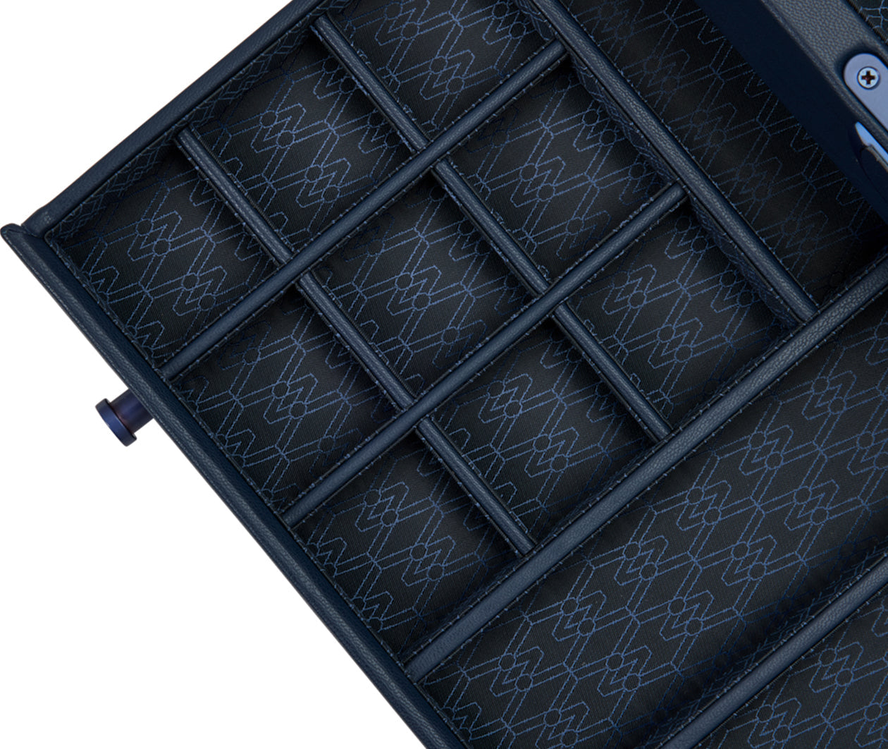 Wolf Earth Watch Stand Box Blue