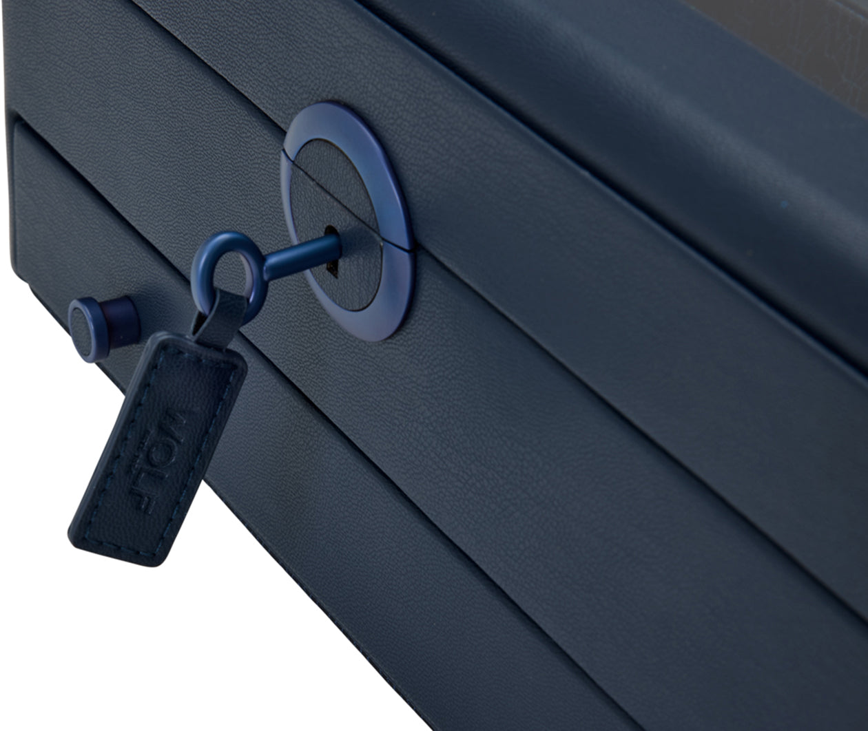 Wolf Earth Watch Stand Box Blue