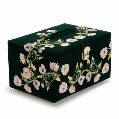 Wolf  Zoe Large Jewellery Box Forest Green