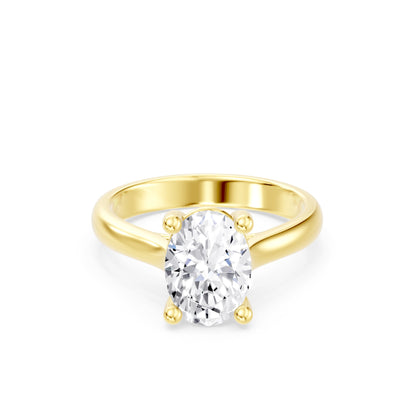 The Odette Oval Solitaire Engagement Ring