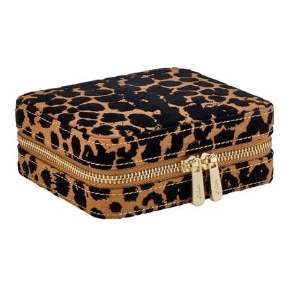 WOLF Savanna Leopard Print Jewellery Zip Case