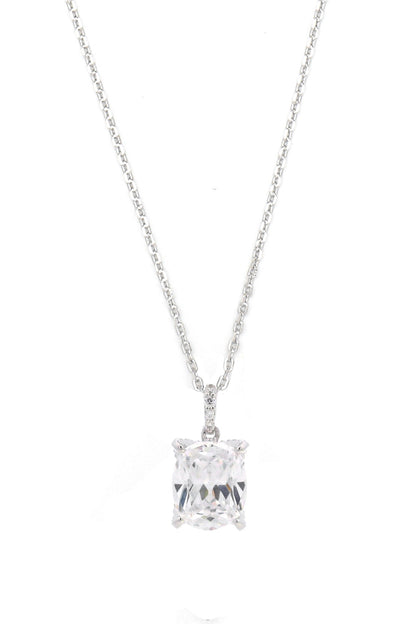SYDNEY SOIRÉE  ELAINE CUSHION CUT PENDANT SILVER