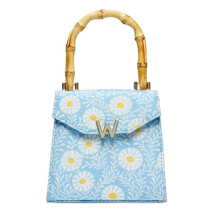 Wolf Evie Collection Small Bag with Sky Daisy Print