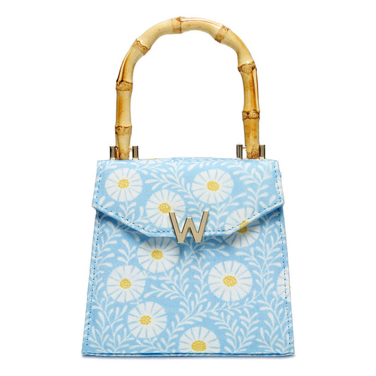 Wolf Evie Collection Small Bag with Sky Daisy Print
