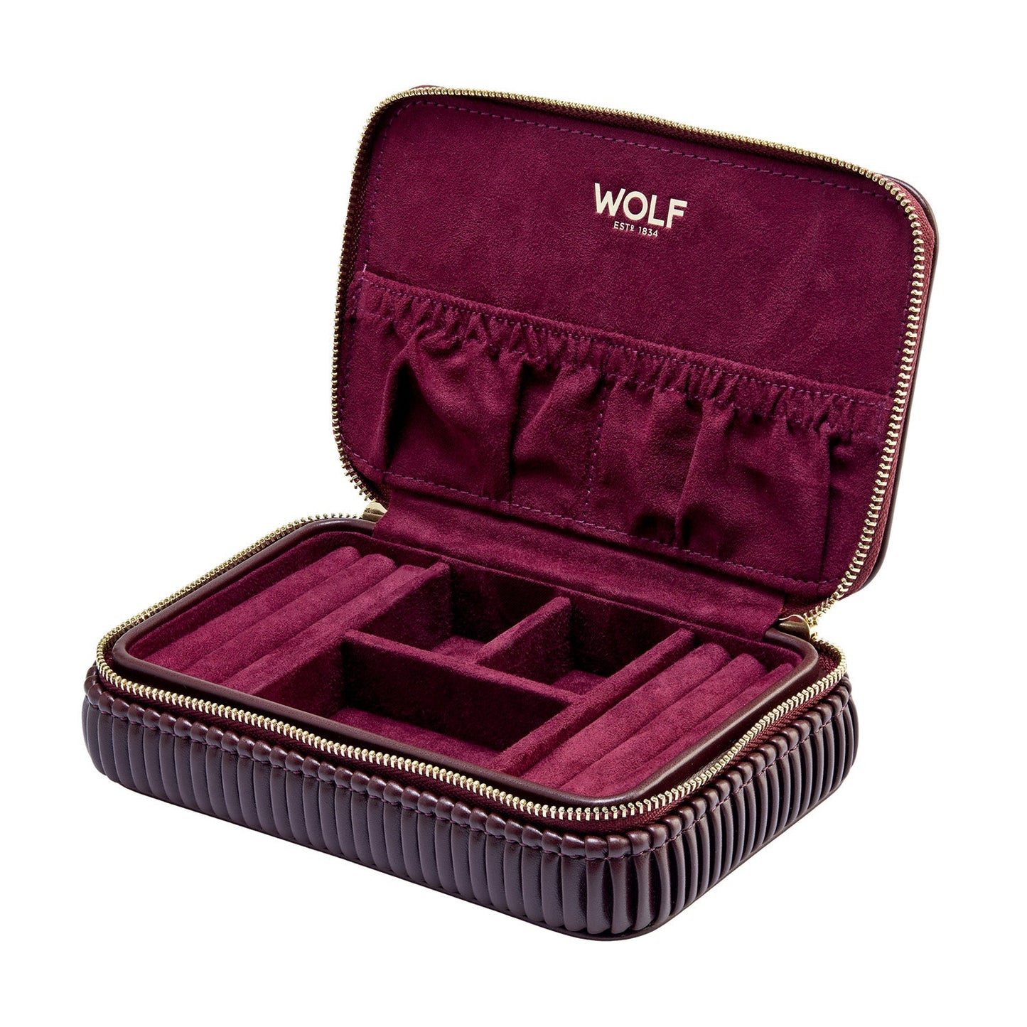 Wolf Bella Travel Zip Case Bordeaux 781326
