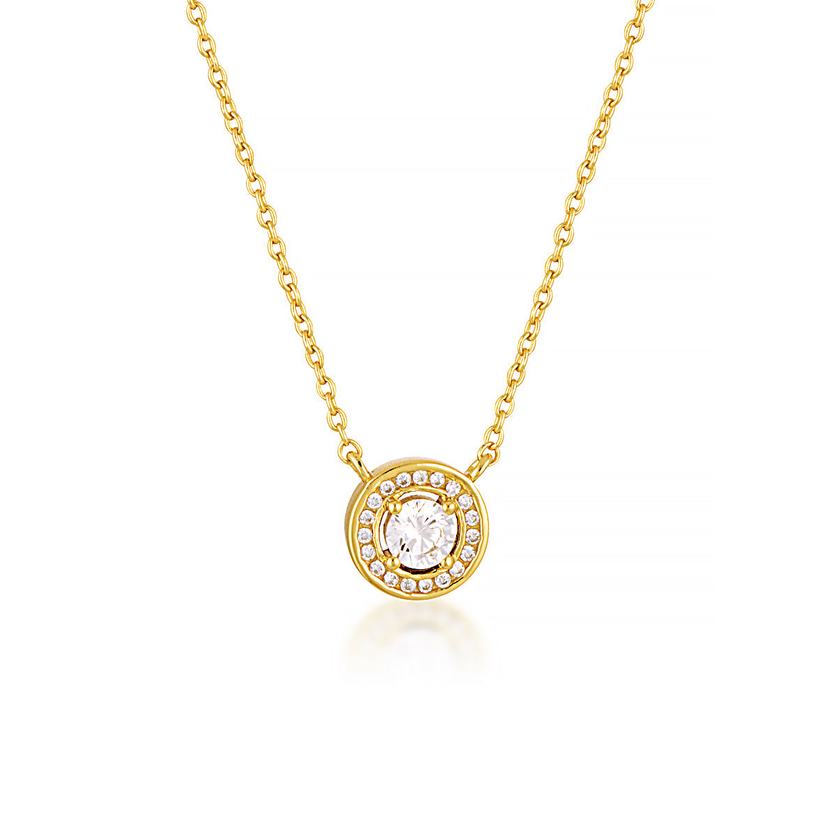 MILESTONE HALO PENDANT IN GOLD