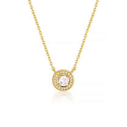 MILESTONE HALO PENDANT IN GOLD