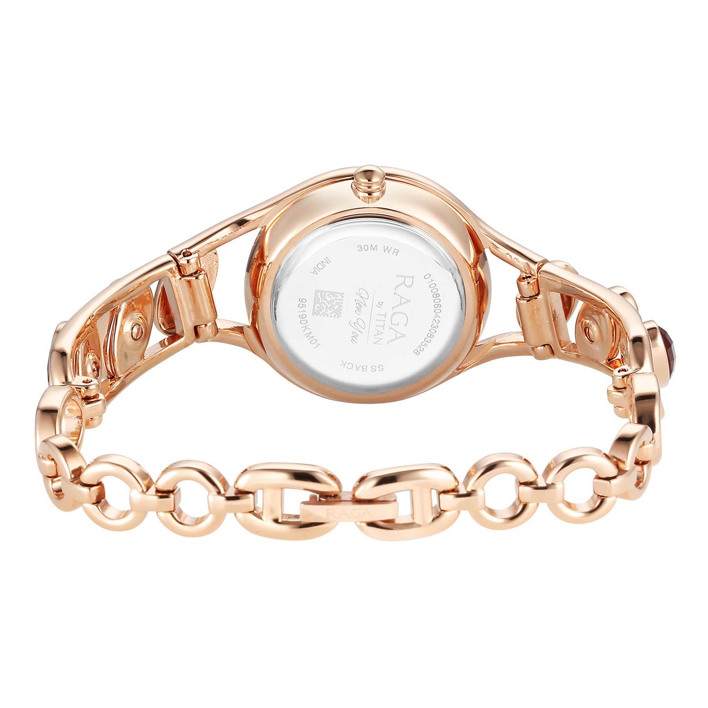 Titan Raga New You Quartz Analog Mother Of Pearl Dial Metal Strap Watch for Women